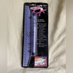 NEW Vintage Class Act All Purpose Rolling Ruler 12”